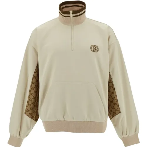 Sweaters White , male, Sizes: M - Gucci - Modalova