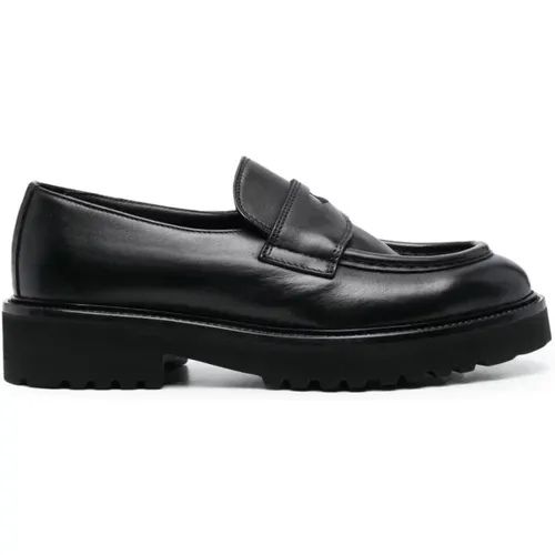 Elegante Schwarze Loafer , Damen, Größe: 39 EU - Doucal's - Modalova