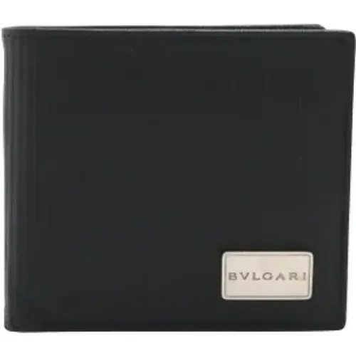 Pre-owned Wallets, male, , Size: ONE SIZE Pre-owned Leather wallets - Bvlgari Vintage - Modalova