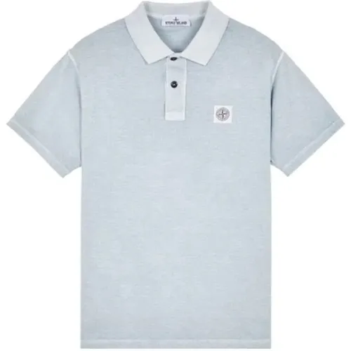 Blauer Himmel Fissato Polo , Herren, Größe: M - Stone Island - Modalova