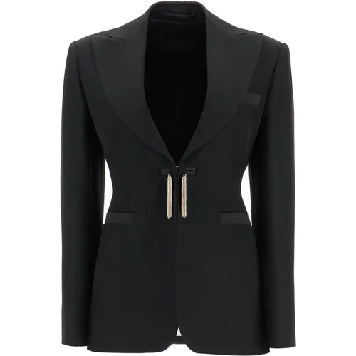 Woll-Smoking-Blazer mit Juwelenquasten - Max Mara - Modalova