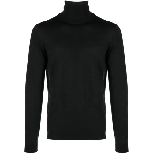 Anthracite Sweaters for Men , male, Sizes: L - Roberto Collina - Modalova