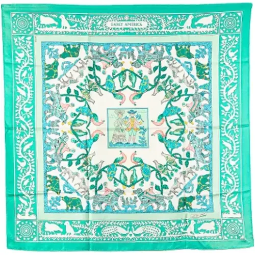 Pre-owned Scarves, female, , Size: ONE SIZE Pre-owned Silk scarves - Hermès Vintage - Modalova