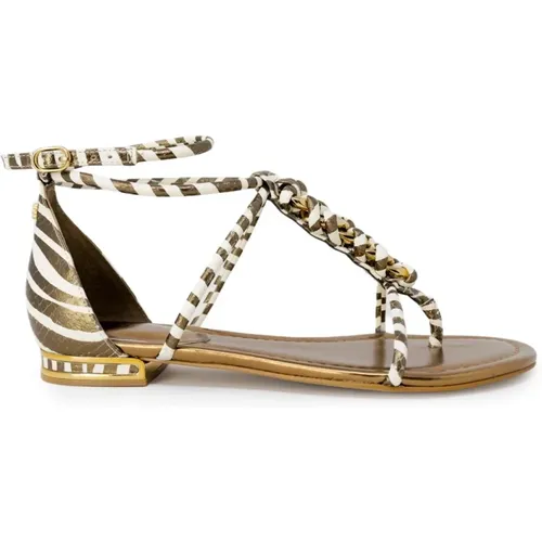 Gold Womens Sandals for Spring/Summer , female, Sizes: 3 UK - Guess - Modalova