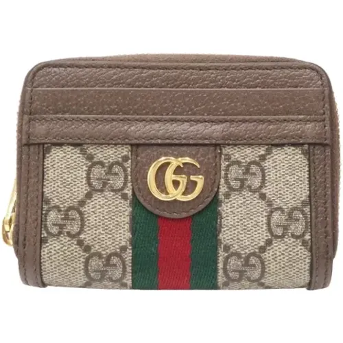 Pre-owned Wallets, female, , Size: ONE SIZE Pre-owned Canvas wallets - Gucci Vintage - Modalova