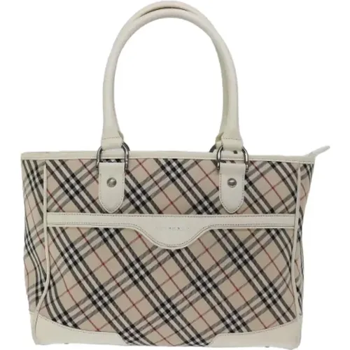 Pre-owned Tote Bags, female, , Size: ONE SIZE Pre-owned Canvas handbags - Burberry Vintage - Modalova