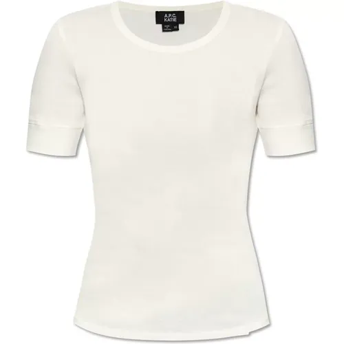 T-shirt with logo , female, Sizes: M, L, S - A.p.c. - Modalova