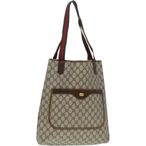 Pre-owned Tote Bags, female, , Size: ONE SIZE Pre-owned Canvas gucci-bags - Gucci Vintage - Modalova