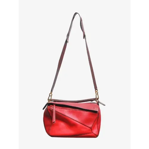 Pre-owned Cross Body Bags, female, , Size: ONE SIZE Pre-owned Leather shoulder-bags - Loewe Pre-owned - Modalova