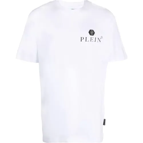 Weißes Hexagon T-Shirt - Philipp Plein - Modalova