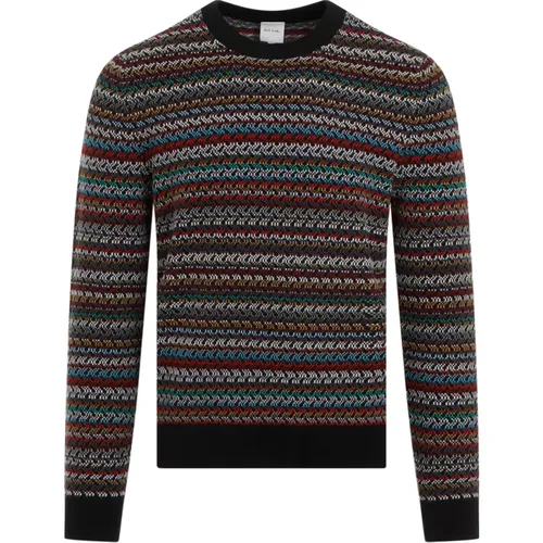 Multicolour Geometric Sweater , male, Sizes: S, L, XL - PS By Paul Smith - Modalova