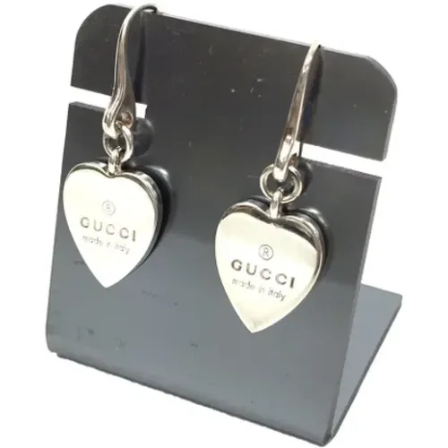 Pre-owned Silver Silver Gucci Earrings , female, Sizes: ONE SIZE - Gucci Vintage - Modalova