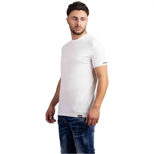 Taped T-Shirt Herren Weiß - Dsquared2 - Modalova