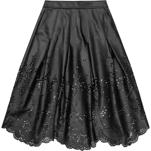 Elegant Skirt with Pockets , female, Sizes: L - Munthe - Modalova