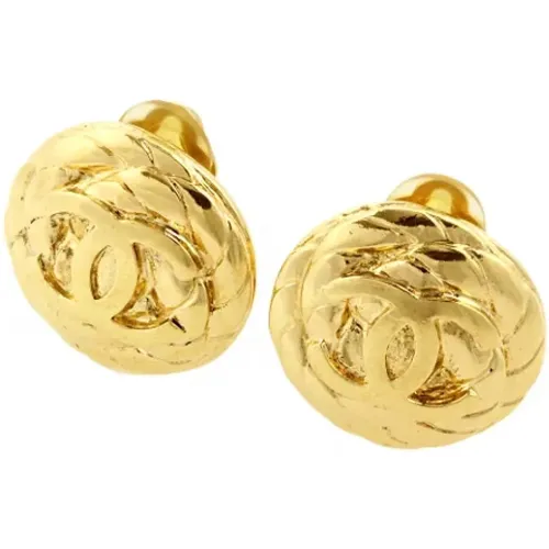 Pre-owned Jewellery, female, , Size: ONE SIZE Pre-owned Metal earrings - Chanel Vintage - Modalova