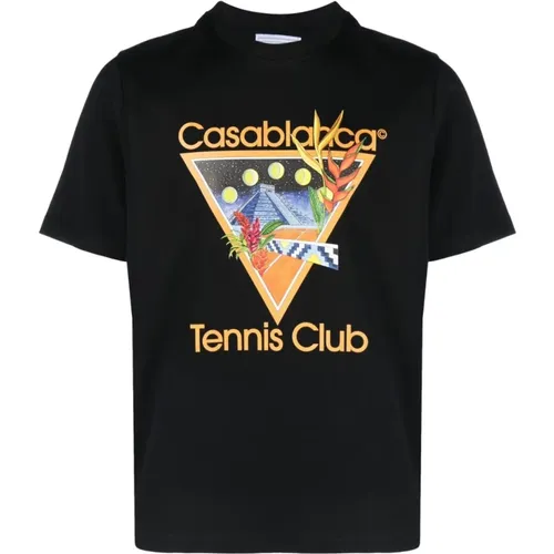 Cotton Tennis Club Graphic T-Shirt , male, Sizes: S, XL - Casablanca - Modalova