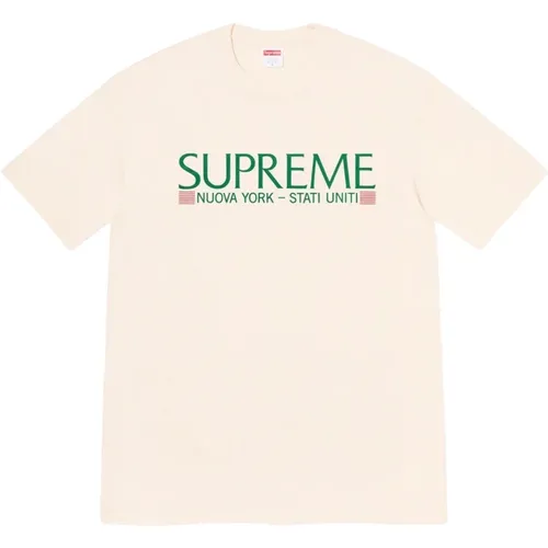 Limitierte Auflage New York Tee Natur , Herren, Größe: S - Supreme - Modalova