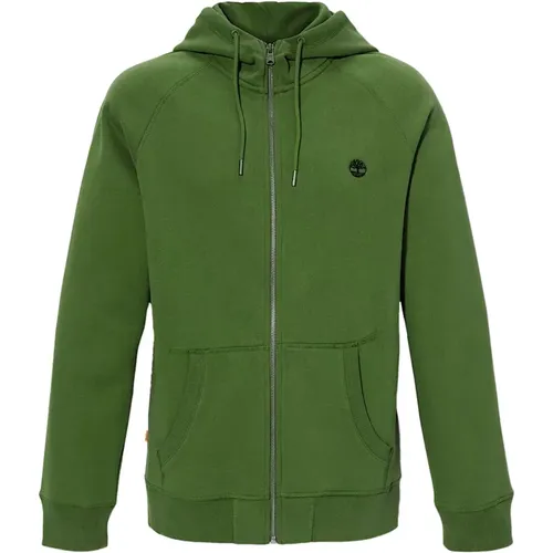 River Hoodie Brushed Fabric Zipper , male, Sizes: M, S, XL, 2XL, 3XL, L - Timberland - Modalova