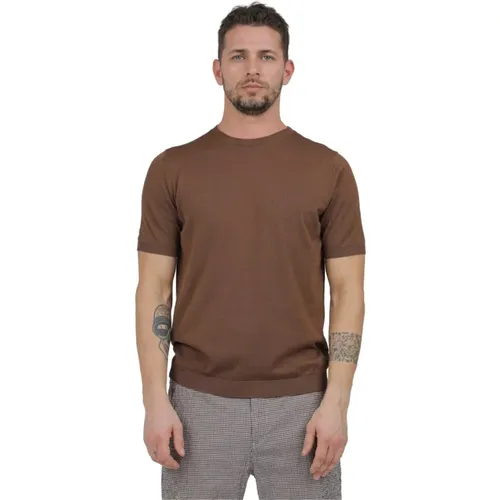 Crew Neck T-shirt , male, Sizes: S, L, XL - Irish Crone - Modalova