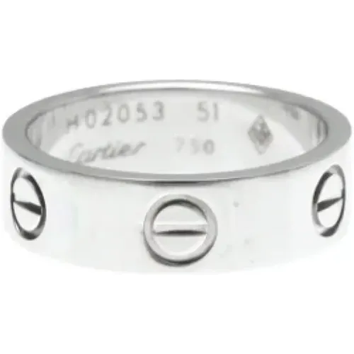 Pre-owned Jewellery, female, , Size: ONE SIZE Pre-owned Silver rings - Cartier Vintage - Modalova