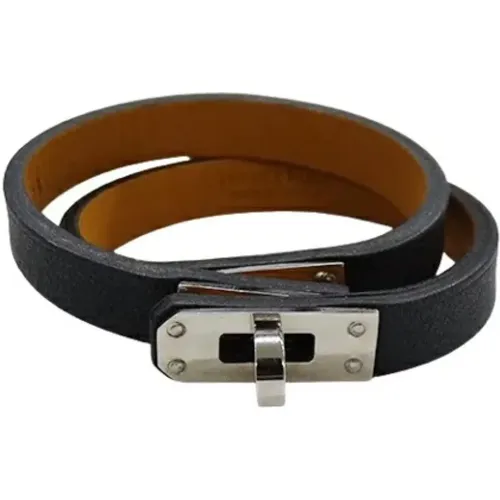 Pre-owned Belts, female, , Size: ONE SIZE Pre-owned Leather bracelets - Hermès Vintage - Modalova