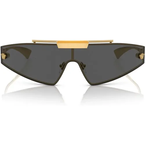 Stylish Sunglasses with Interchangeable Lenses , unisex, Sizes: 44 MM - Versace - Modalova