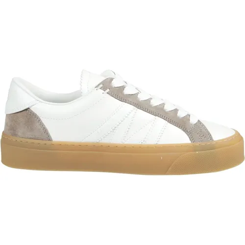 Low Top Sneakers in Monaco Style , female, Sizes: 5 UK, 3 UK, 4 UK, 7 UK, 6 UK, 8 UK - Moncler - Modalova