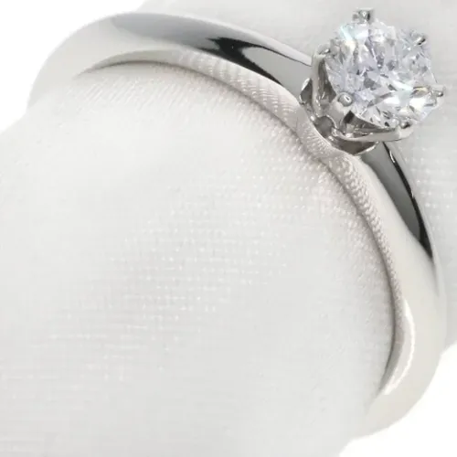 Pre-owned Jewellery, female, , Size: ONE SIZE Pre-owned Platinum rings - Tiffany & Co. Pre-owned - Modalova