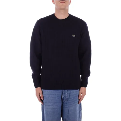 Blauer Logo Pullover Regular Fit , Herren, Größe: L - Lacoste - Modalova