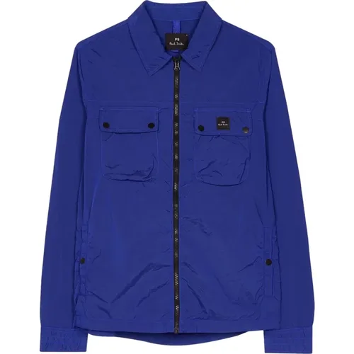 Zipped Front Pocket Nylon Jacket in , male, Sizes: S, XL - Paul Smith - Modalova