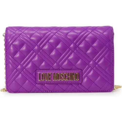 Quilted Shoulder Bag Spring/Summer Collection , female, Sizes: ONE SIZE - Love Moschino - Modalova
