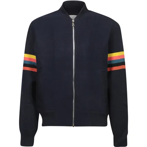 Zip-throughs, male, , Size: XL Wool Cardigan Aw24 - PS By Paul Smith - Modalova