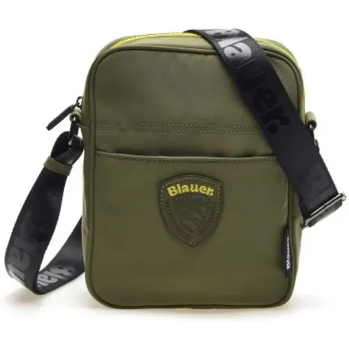 Messenger Bags, male, , Size: ONE SIZE Compact Crossbody Camera Bag in Military - Blauer - Modalova
