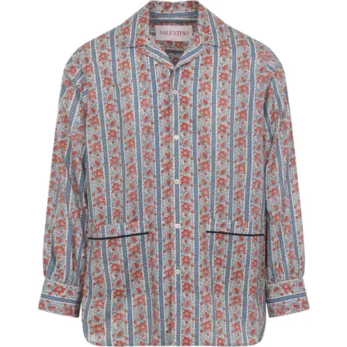 Casual Shirts, male, , Size: S Casual Cotton Shirt for Men - Valentino - Modalova