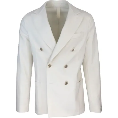 Classic Double-Breasted Wool Blend Blazer , male, Sizes: M, 2XL, L, XL - Eleventy - Modalova