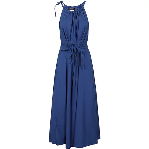 Cotton Sleeveless Midi Dress , female, Sizes: 2XS, L, 3XS, XS - Max Mara Weekend - Modalova