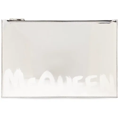 Clutches, male, , Size: ONE SIZE Clutch with logo - alexander mcqueen - Modalova