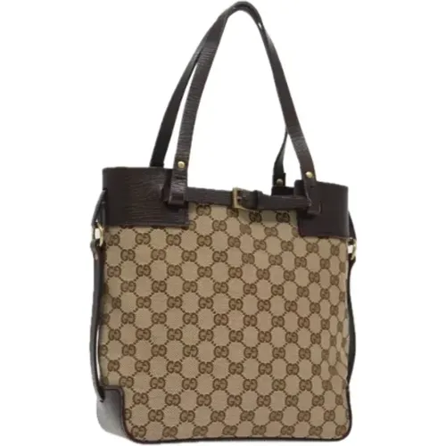 Pre-owned Tote Bags, female, , Size: ONE SIZE Pre-owned Canvas gucci-bags - Gucci Vintage - Modalova