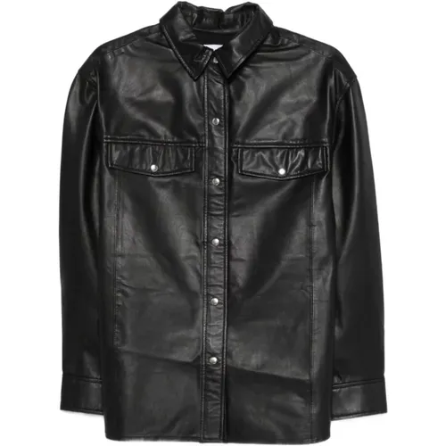 Leather Jackets, female, , Size: M Cabana Leather Shirt - IRO - Modalova