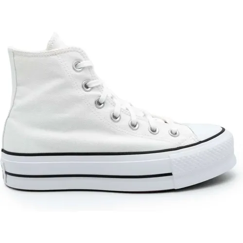 Chuck Taylor Hi Weiße Sneakers , Damen, Größe: 36 EU - Converse - Modalova