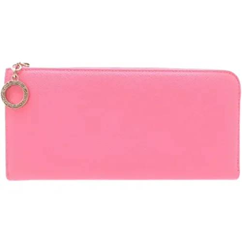 Pre-owned Wallets, female, , Size: ONE SIZE Pre-owned Leather wallets - Bvlgari Vintage - Modalova