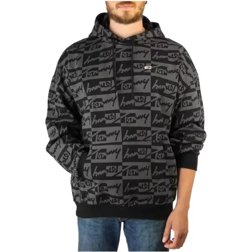 Herren Logo-Baumwoll-Sweatshirt mit fester Kapuze , Herren, Größe: XL - Tommy Hilfiger - Modalova