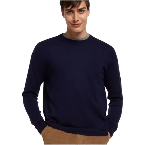 Lambswool Rundhalspullover , Herren, Größe: XL - Brooks Brothers - Modalova