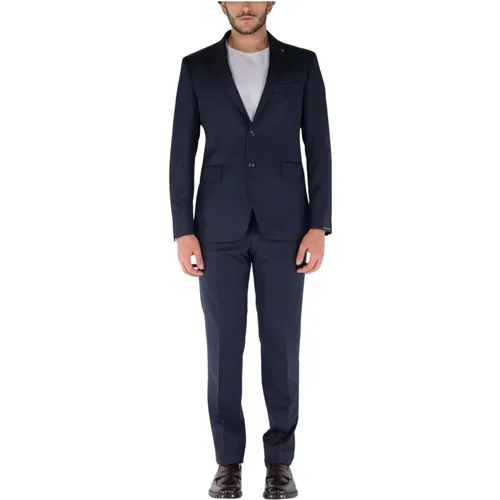 Napoli Solaro Lined Suit , male, Sizes: M, L - Tagliatore - Modalova