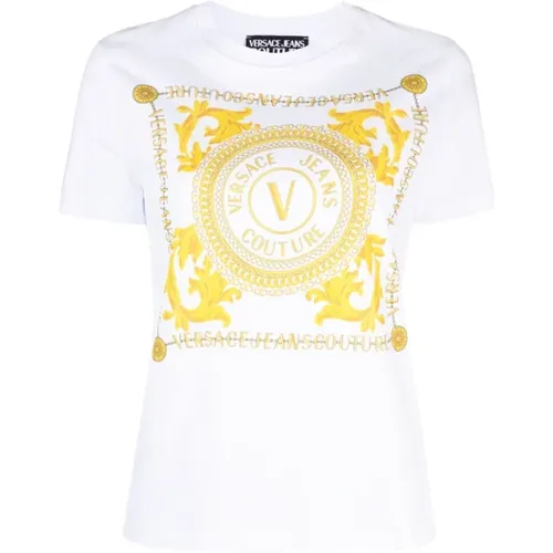 T-Shirt and Polo for Women , female, Sizes: M, S, 2XS - Versace Jeans Couture - Modalova