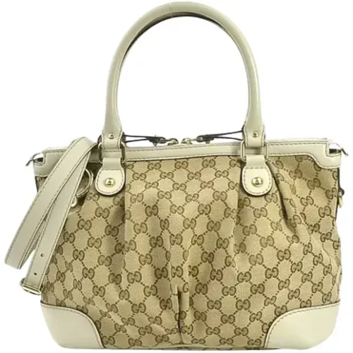 Pre-owned Tote Bags, female, , Size: ONE SIZE Pre-owned Canvas gucci-bags - Gucci Vintage - Modalova