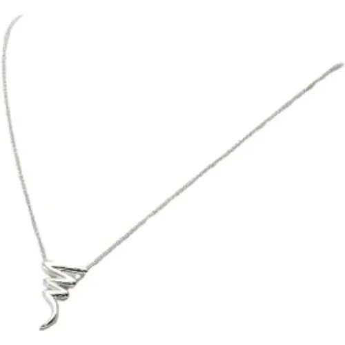 Pre-owned Jewellery, female, , Size: ONE SIZE Pre-owned Silver necklaces - Tiffany & Co. Pre-owned - Modalova