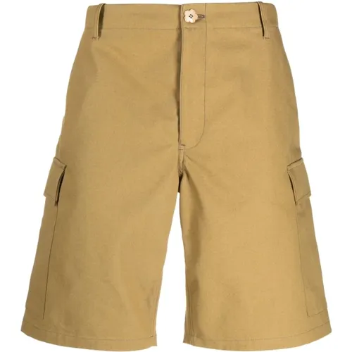 Stilvolle Mehrfachtaschen Baumwoll-Cargo-Shorts , Herren, Größe: 3XS - Kenzo - Modalova