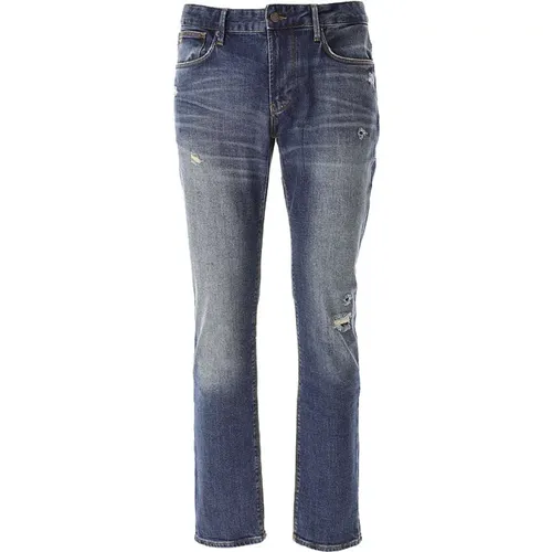 Denim Slim Fit Jeans , male, Sizes: W38, W30, W33, W36, W31, W34 - Emporio Armani - Modalova