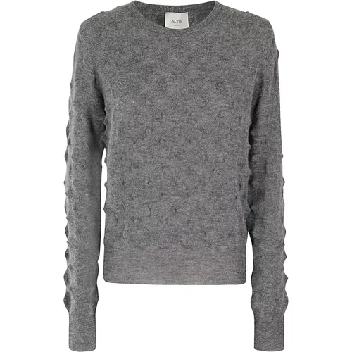 Weicher Alpaka Pullover , Damen, Größe: XS - Alysi - Modalova